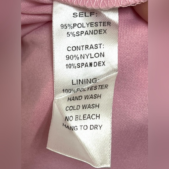 Fashion Nova Strapless Pink Ruffled Dress Front Slit Size S - Picture 8 of 8